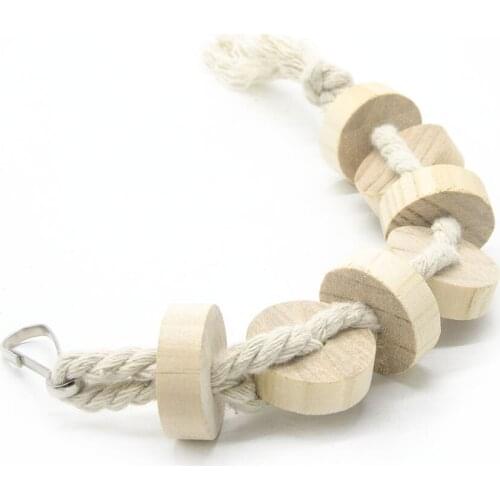 Traumdeutung Parrot Toys For Bird touw Budgie Wood Accessories Perch Swing And Parakeet Toy Supplies giochi per pappagalli