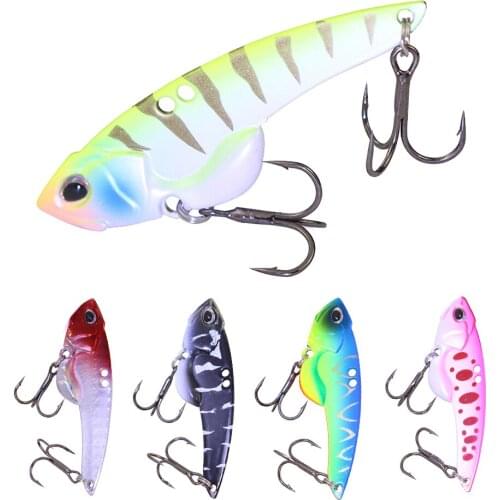 1pcs High Quality Fishing Accessories Fishing Bait 60mm/11g Vib Powerful Hook Submerged Diving Depth 1-3m Artificial Bait