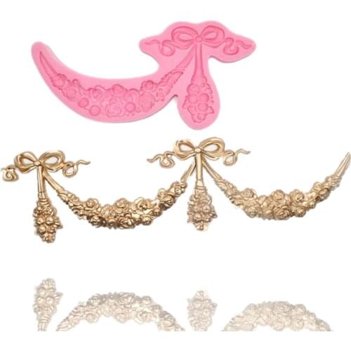 Beautiful Flower Lace Shaped Food-Grade Fondant Cake Silicone Mould DIY Chocolate Pastry Sugar Kitchen Decorating