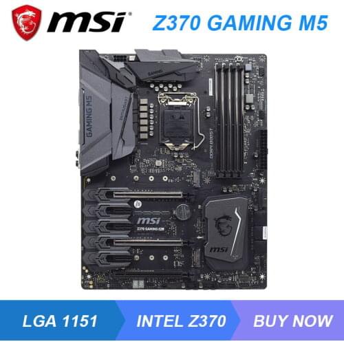 MSI Z370 GAMING M5 Intel Z370 Z370M LGA 1151 Gaming PC Motherboard DDR4 64GB PCI-E 3.0 2×M.2 USB3.1 Core i9-9900K i7-9700K CPUS