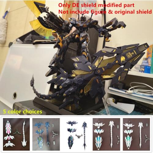 CG model DE Shield modified part with tail for 1/100 MG RX-0 Unicorn Banshee FA Plan B DC017