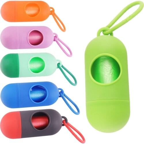 Fashion Pet Toy Dog Poop Bag Dispenser Waste Garbage Holder Dispensers Poop Bags Set Pets Dogs Trash Cleaning Dog Toy Supplies