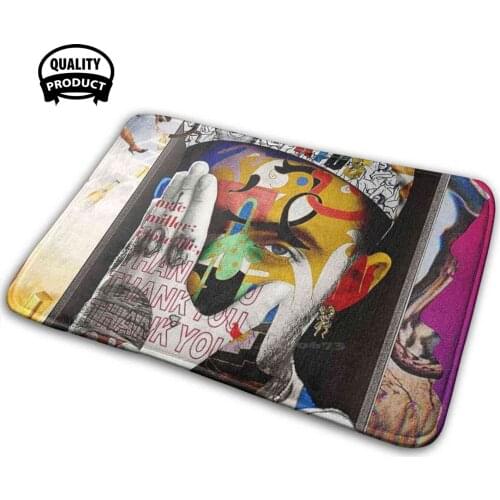 Full Color Mac Soft House Family Anti-Slip Mat Rug Carpet Man Cool Handsome Harry Portrait Music Miller Michael Travis Face Lil