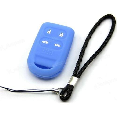 Blue Silicone Case Cover Holder Fit For Honda Remote Smart Key 4 Buttons ODDY4BU OUCG8D-399H-A