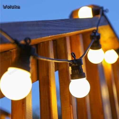 LED color light large ball light waterproof string lamp 5cm bulb Black line Christmas Day decorative hanging light CD50 W05
