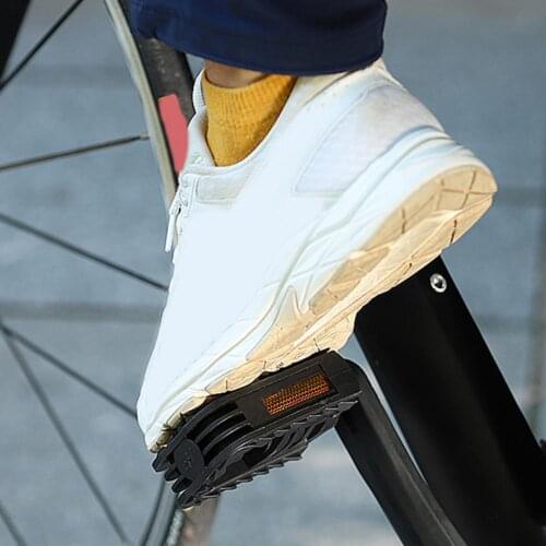 1 Pair Bike Pedals Foldable Non-slip Nylon Reflective Fly Pedal for Cycling