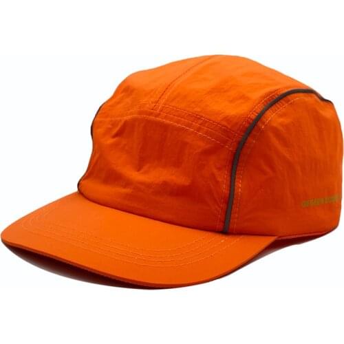 Waterproof 5 Panel Hat , Mens Outdoor Sport Reflective Strip Baseball Caps Summer Quick Dry Breathable Ins Fashion Cap