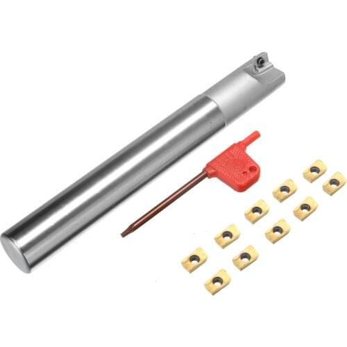 10pcs APMT1135PDERDP Inserts Golden Blades + 1pc BAP 300R C20-20-150 Indexable Milling Cutter + Wrench for Manufacturing