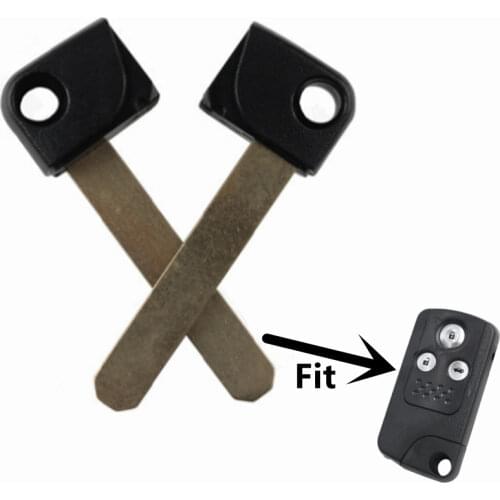 XIEAILI OEM 2Pcs/lot Blank Uncut Remote Smart Key Blade Keyless Entry Smart Blade For Honda Accord/CRV K254