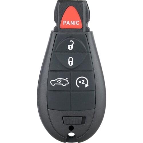 Yetaha 1Pc Car Remote Key 5 Buttons Key Remote Control Fob 433MHZ With Transponder Chip for Dodge Dart 2013-2016 M3N32297100