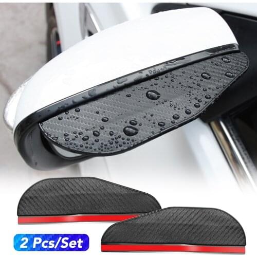Carbon Fiber Car Rearview Mirror Rain Cover For Chevrolet Cruze Aveo Lacetti Captiva Cruz Niva Spark Orlando Epica Sail Sonic