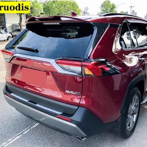 Car Accessories ABS Plastic Unpainted Color Rear Spoiler Trunk Boot Wing Lip Roof Spoiler For New Toyota RAV4 RAV 4 2019 2020