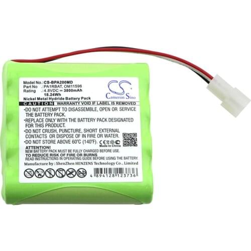 Cameron Sino 3800mAh battery for BULLARD PA20 Air Purifying System OM11596 PA1RBAT Medical Battery