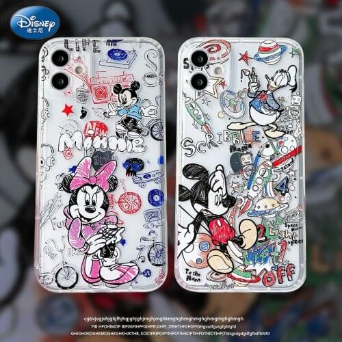 DISNEY 2021 Mickey Case for IPhone 11 12 Pro Xs Max iPhone SE 2020 6 6S 7 8 Plus Cute Phone Case 360 Full Cover zz0629