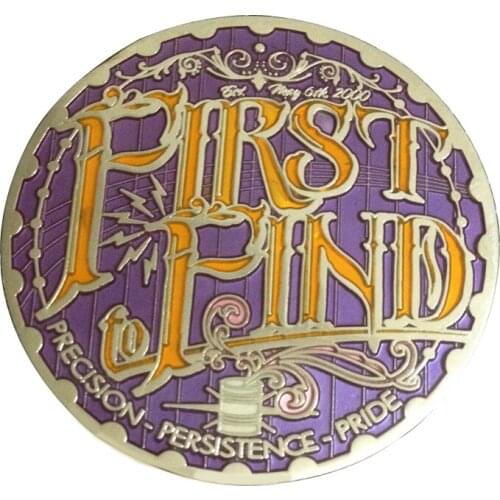 Colored soft enamel promotional metal coins Free Shipping Epoxy Printing Coins