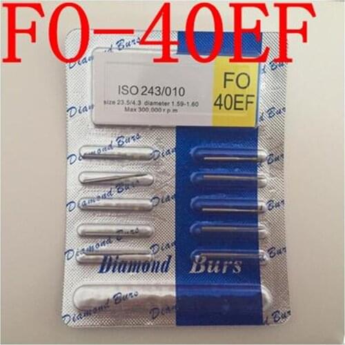 100pcs high wear resistance dental grinding needle Oral dental material high-speed tooth preparation needle FO-40EF