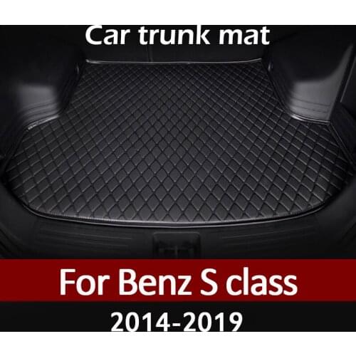MIDOON Car trunk mat for Benz S class four door 2014 2015 2016 2017 2018 2019 cargo liner carpet interior accessories cover