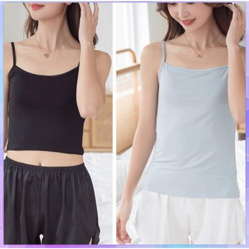 Sexy Solid Tank Tops Camis Women Crop Top Female Summer Camisole Ladies Vest Sleeveless Backless Tops Summer Black White Shirt
