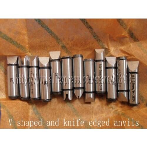 Metric measuring head 6pairs for Digital Screw Thread Micrometers.V-shaped and knife-edged anvils