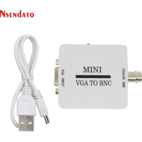 Mini HD VGA to BNC Video Converter Convertor Box Composite VGA to BNC Adapter Conversor Digital Switcher Box For HDTV Monitor