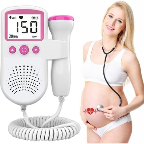 3.0/2.5MHz Prenatal Fetal Doppler Baby Heartbeat Monitor Baby Heart Rate Detector Sonar Doppler For Pregnant Women No Radiation