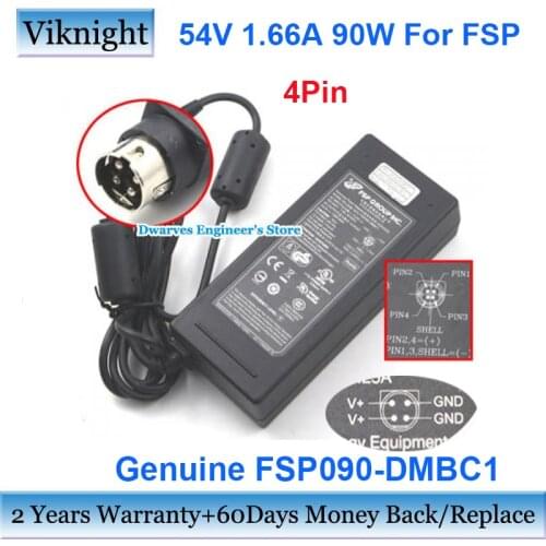 Genuine FSP090-DMBC1 54V 1.66A Power Supply AC Adapter for FSP ZYXEL GS1900-8HP S1900-8hp 10HP 48 24E SF302-08PP SG300-10PP
