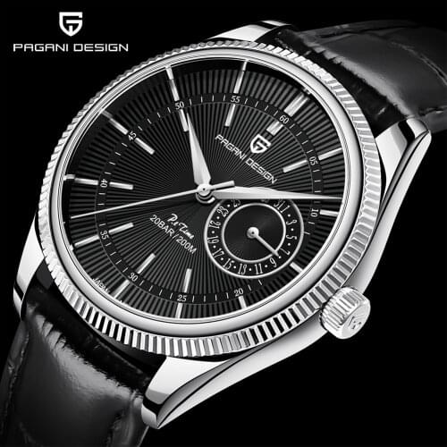 PAGANI DESIGN Top Brand Men Quartz Wristwatches Fashion Sapphire Glass Diving Watches 200m Waterproof Stainless Steel Watch Men
