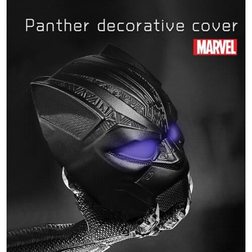 Panther Metal Decoration Sticker One-key Start Button Protective Cover Sticker Car Interior Modification Ignition Switch