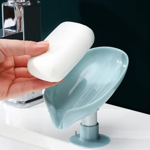Lotus Leaf Soap Holder Soap Dish Plate Tray Quick Drain For Household Bathroom Supplies Shower Storage Rack Soaps Container Box