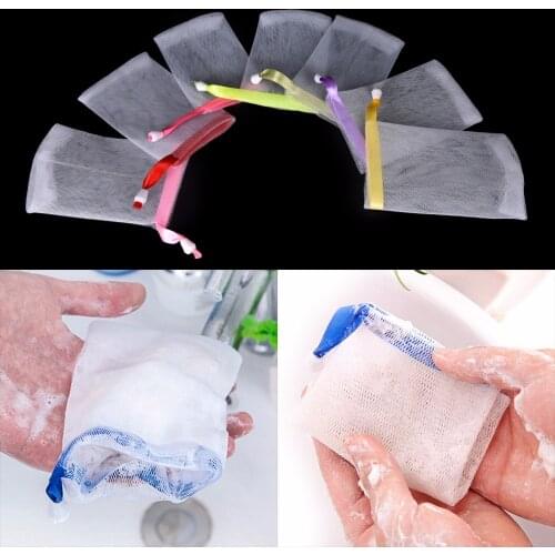 5PCS Wash Face Towel Travel Sponge Bath Mesh Cloth Clean Towel Shower Bathing Scrub Washcloth Body Towel Foaming Net Soap Make