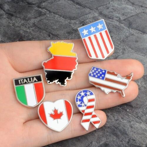 American flag, national flag, fashion, oil drop brooch, fashion, collars, all-around accessories pins metal for backpack