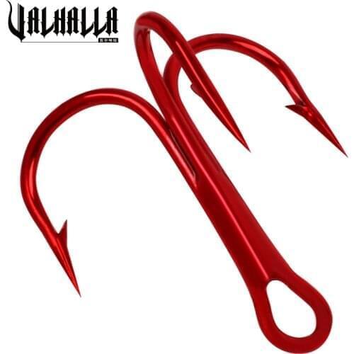 COMDABA 50pcs/lot 1Fishing Hook High Carbon Steel Treble Hooks Fishing Tackle white Color /2/4/6/8/10# Fishing Hooks