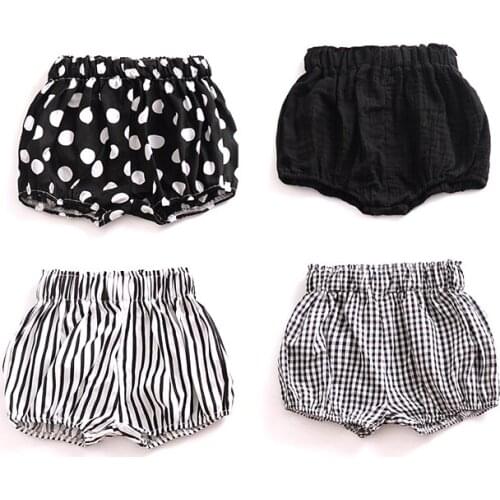 Summer Newborn Baby Boy Girls Short Toddler Cotton Linen Summer Bloomers PP Pants Children Kids Solid Shorts