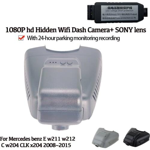 HD Wifi Hidden Car DVR Dash cam Camera Video Recorder For Mercedes benz E w211 w212 C w204 CLK x204 2008~ 2012 2013 2014 2015