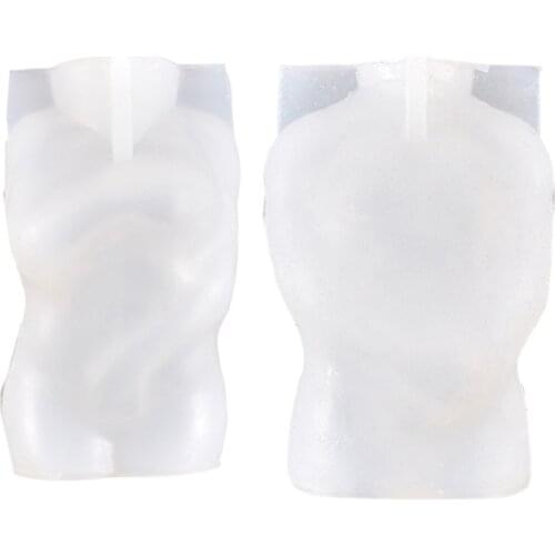 1PC Creative Body Candle Silicone Mold Crystal Epxoy Aromatherapy Plaster Moulds DIY Handmade Crafts Making