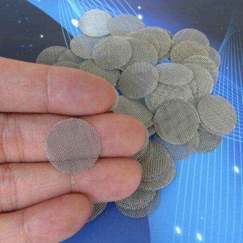 100Pcs 20mm Multifunctional Hookah Water Pipe Stainless Steel Tobacco Smoking Accessorie Metal Filters Smoke Pipe Screen Gauze