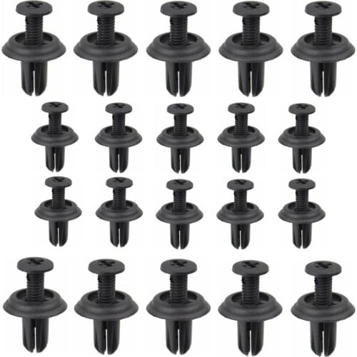 20pcs Cowl Vent Panel Clips Retainers Screw Clamp for Honda 90687-SB0-003