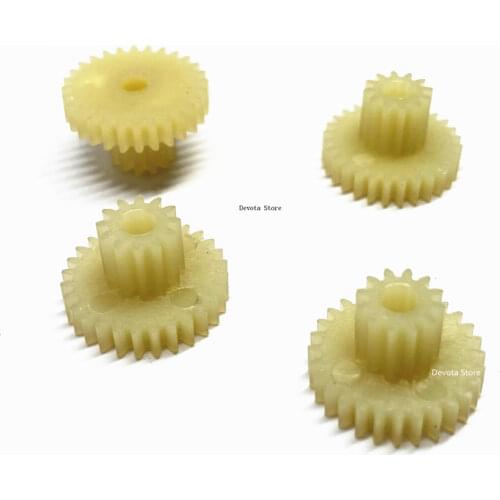 4PCS 0.5M 12T-28T 3MM Free fit Nylon Double Duplex Gear