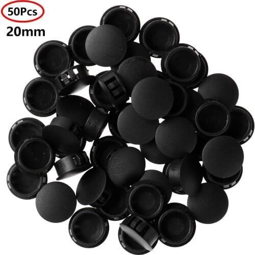 50 Table Chair Leg Covers Decorative Plastic Screws Caps Reusable Furniture Feet Tube Pads Snap-Type Hole Plug Mats Hardware Kit