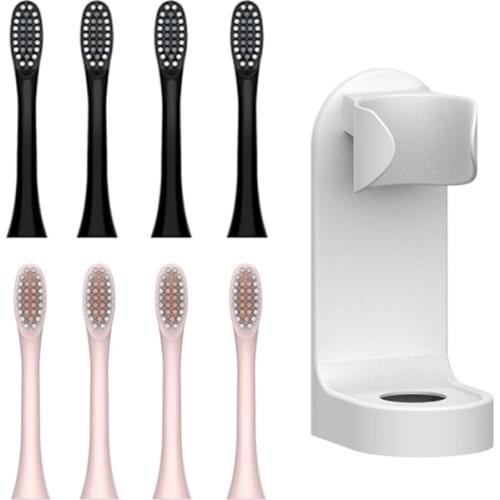 JAVEMAY X-3 Sonic Rechargeable Electric Toothbrush Head Tooth Brush Replacement Heads+Travel Box+Toothbrush Holder