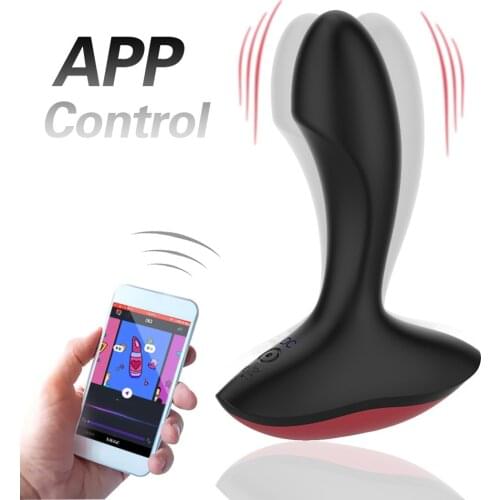 Vibrating Prostate Massager Smart Anal Plug Bluetooth Vibrator Sex Toy For Man Wireless Control Masturbator Silicone Butt Plugs