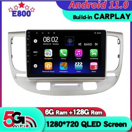 NEW 6GB Ram 128GB Rom Car Radio Navigation GPS Player 9 Inch Screen For Kia RIO 2 2011 Android 10 stereo receiver