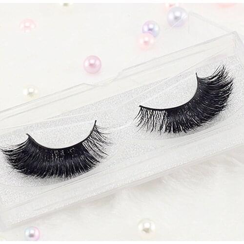 Big sale! Out top 5 Pair Fashion Natural Handmade Long False Black Eyelashes Makeup Wispy Fluffy Eye Lashes C1004