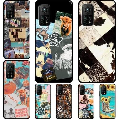 Cowboy Cowgirl Howdy Western Ranch Boho Coque For Xiaomi Mi 10T Pro Mi Note 10 Lite Case For POCO F3 F2 F1 M3 X3 Pro Mi 11 Ultra