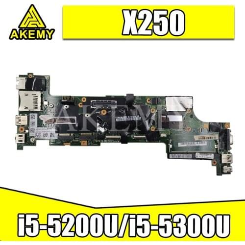 For Lenovo ThinkPad x250 notebook motherboard FRU 00HT386 00HT385 00HT379 CPU i5-5200U/i5-5300U 100% test