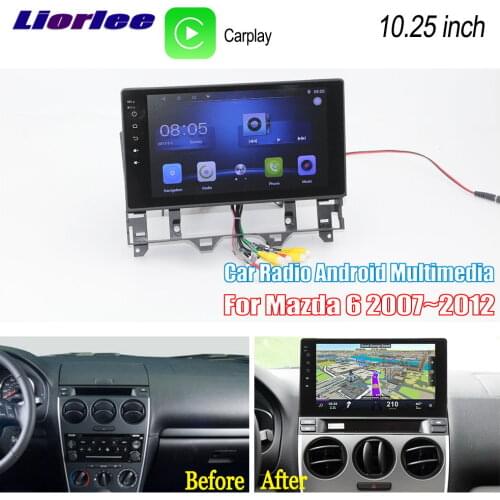 For Mazda 6 2007-2012 Car Android Multimedia System GPS Navigation Player Radio Stereo HD Screen