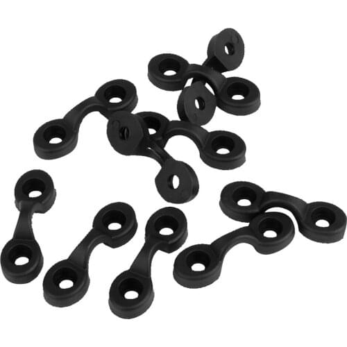 MagiDeal 2019 New Arrival 10PCS Nylon Kayak Deck Loops Pad Eye Connect Buckle Black Connect Buckle
