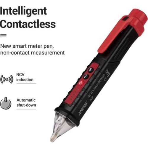 Multi-function AC Voltage Detector Induction Test Pencil Sound/Light Alarm AC / 12~1000V Non-Contact Voltage Detector