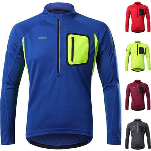 Cycling Jersey Mens Pro Long Sleeve Jersey Race Bicycle Cycling Clothes Mesh Fabric Breathable Male MTB Cycling Sports T-shirts