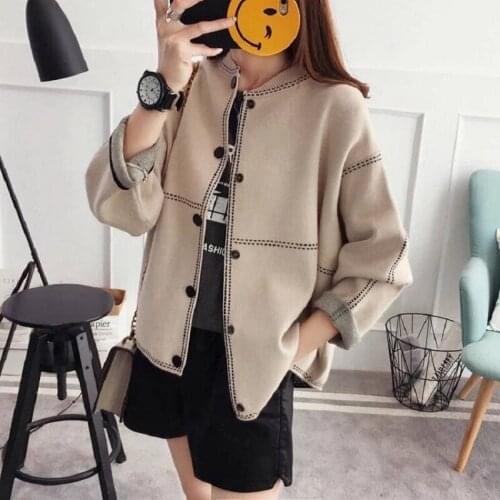 New spring/autumn womens clothing womens sweaters cardigans knitted sweaters autumn clothing undershirts womens coats 8052